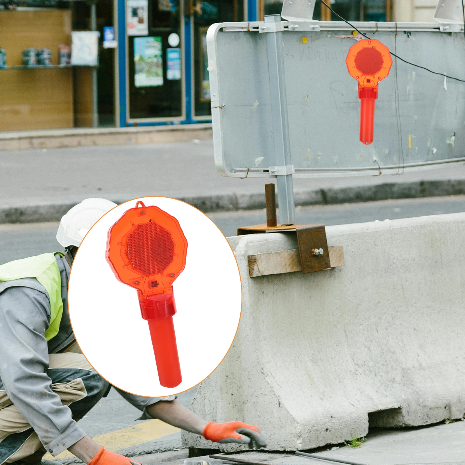 

Roadblock Lights Emergency Barricade Warning Industrial Signal Indicator Strobe Led for Vehicles Flashing Red PC