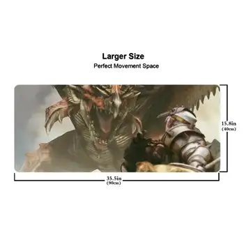 Monster Hunter Mouse Pad, Tablet Mouse Pad, Laptop XL, Masaüstü Mouse Pad, Sevimli HD Gökkuşağı Oyun Klavyesi Pad, CSGO Oyuncusu, 90x40 8 best sales Canavar avcısı aksesuarları - №6
