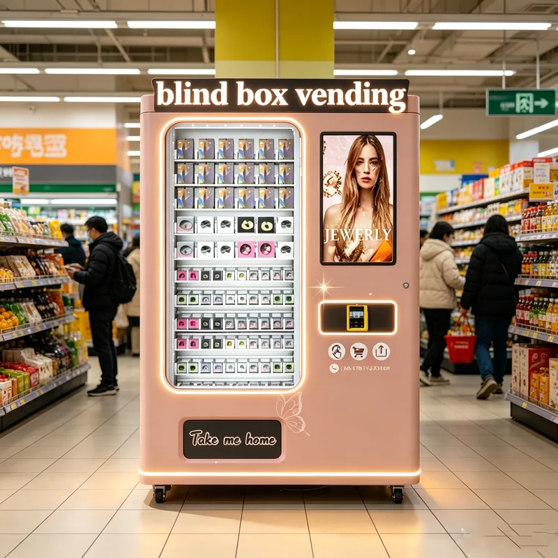 Mystery Box Vending Machine for Cards Self Service Blind Box Vending Machine for Bussiness Surprise Box Vending Machine Custom