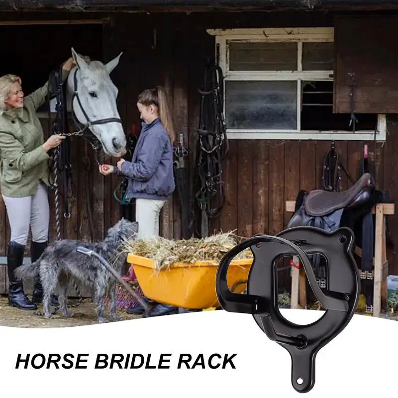 Metal Bridle Hooks Bracket Metal Rack Holder For Tack Room Portable Horse Bridle Hooks Horse Tack Harness Storage For Garage