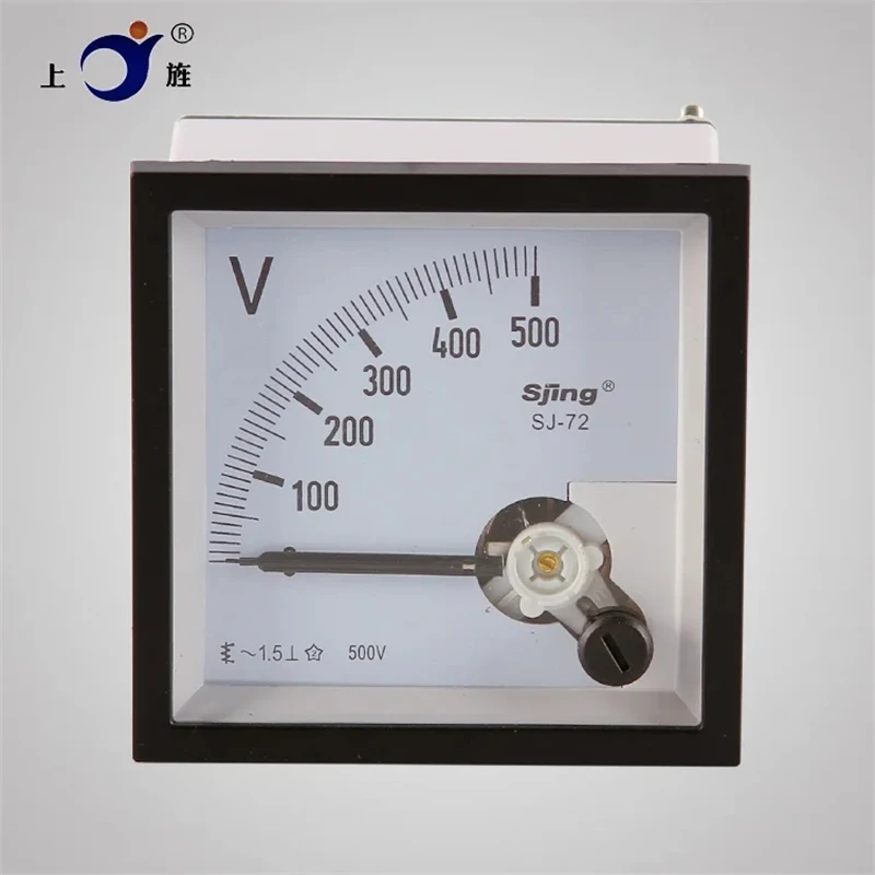 1PCS SJ-72 CP-72 SQ-72 CZ-72 AC 100V 150V 250V 300V 450V 500V 600V Class 1.5 72x72mm Range Analog Voltage Voltmeter Panel Meter