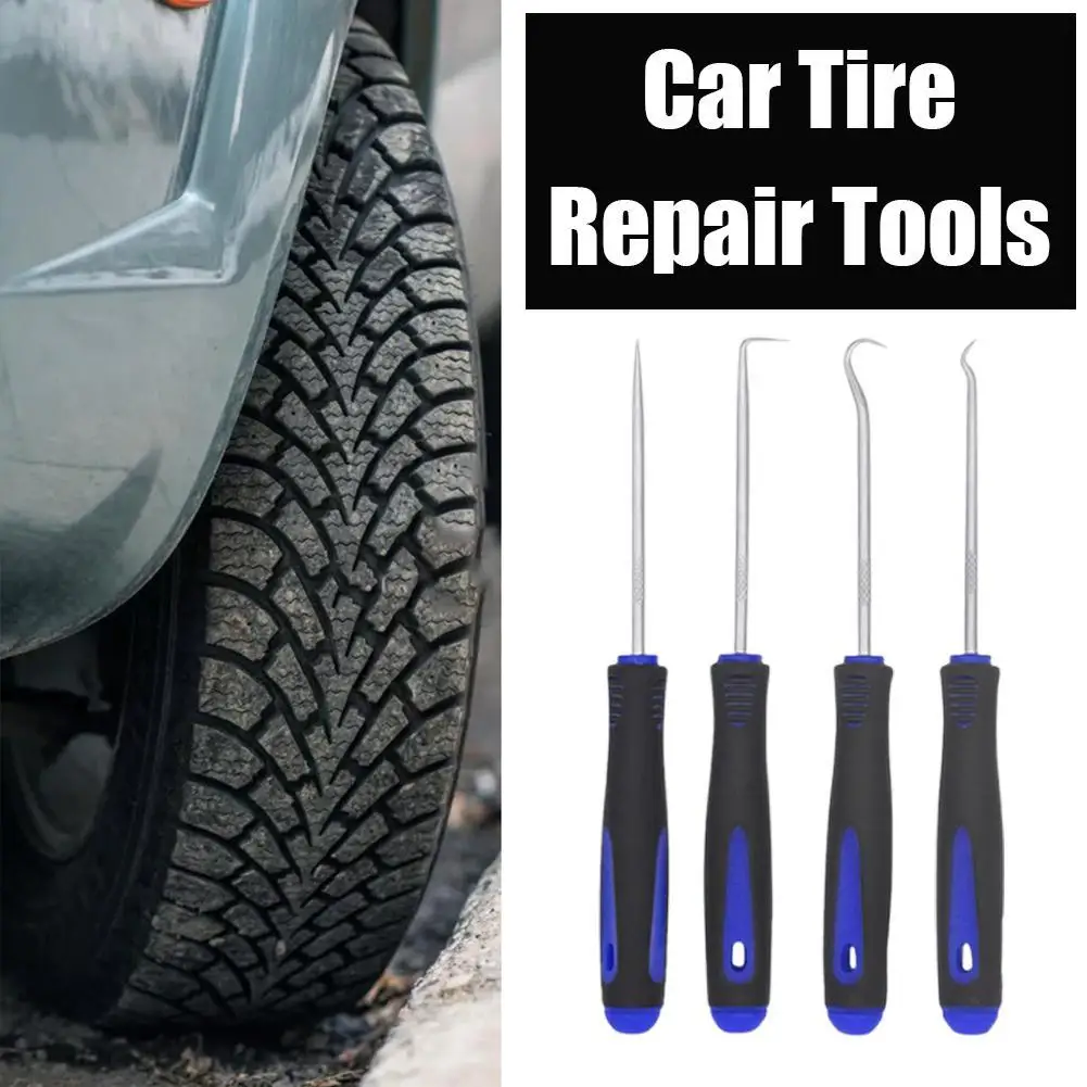 4Pcs 135mm Car Auto Vehicle Oil Seal Screwdrivers Set O Seal Gasket Puller Remover Pick Hooks Repair Tools For Car
