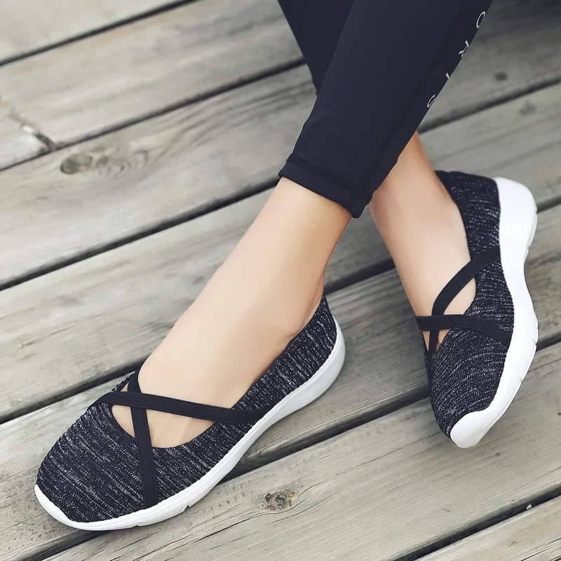 2024 Fashion Women Slip-on Soft Women Tennis Sneakers Shoes Mesh Summer Sneakers Women Shoes Sneakers Shoes Woman Tenis Feminino