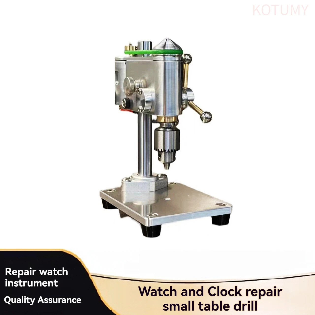 High Precision Mini Bench Drill Press, Micro Table Drilling Machine for Watch Clock Jewelry Repair