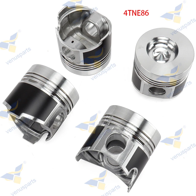 4TNE86 مجموعة المكبس 4 قطعة لمجموعة إعادة بناء إصلاح محرك يانمار #1