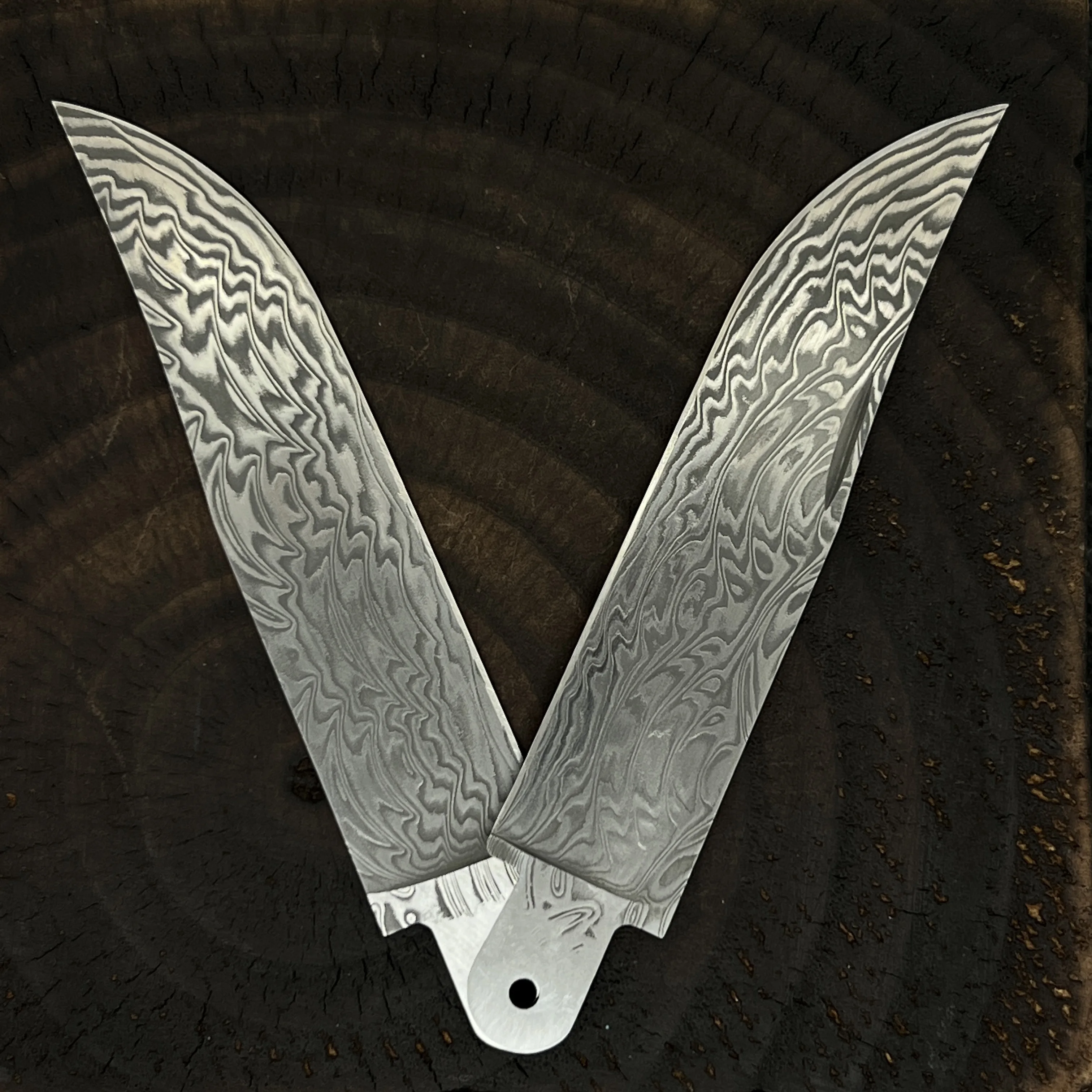 

Handemade Made of Damascus Steel Replaceable Blade For Opinel No.9 #9 Folding Knife DIY MOD Accessories