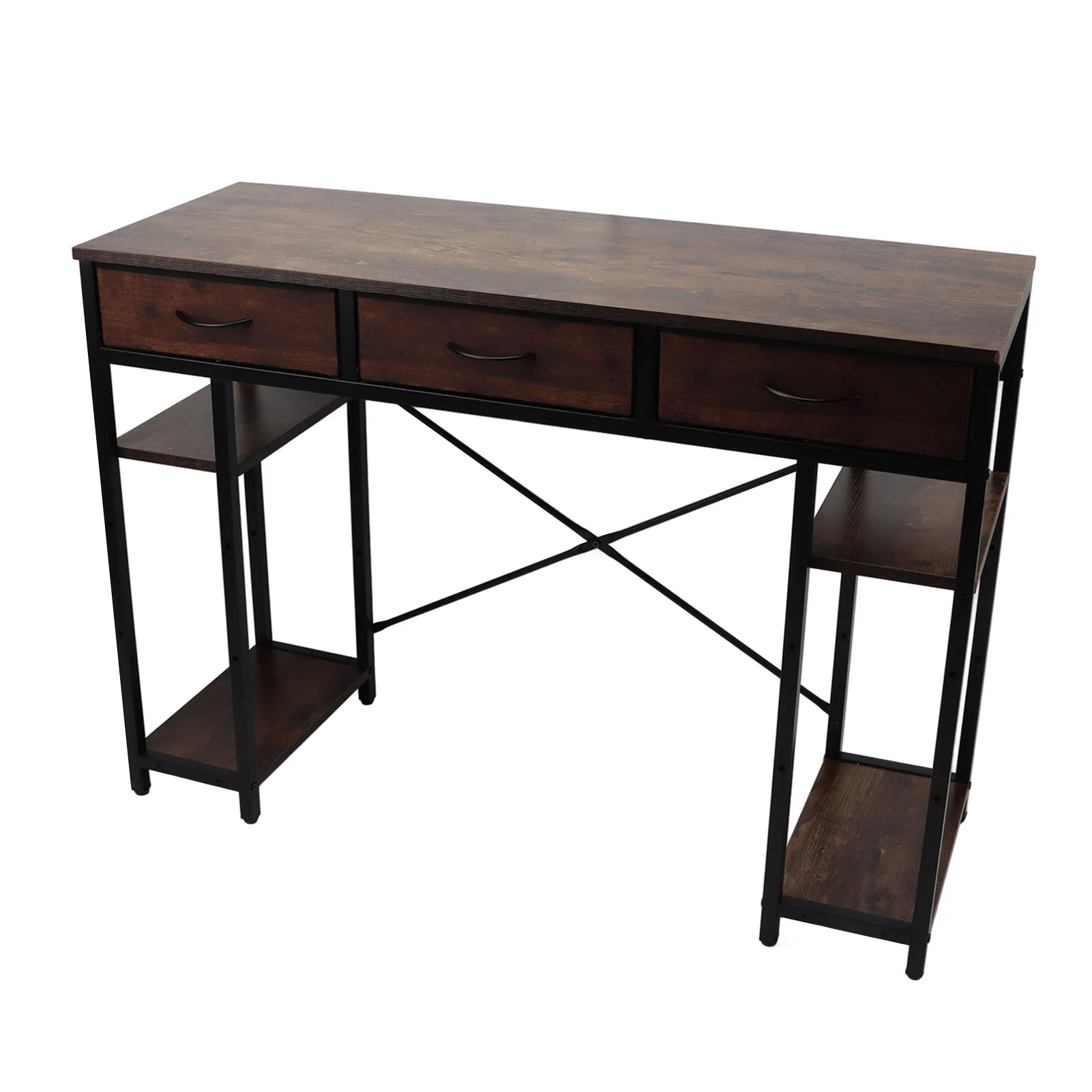 Retro Computer Desk Convenient Drawer Versatile Office Computer Desk Gaming Study Writing Table PC Desk for Home Bedroom