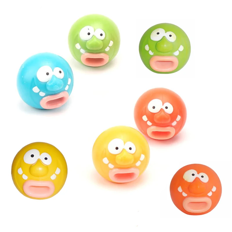 3Pcs Novelty Tongue Out Doll Clown Vomiting Stress Ball Fidget Funny Gadgets Juguetes Ansiedad Y Estrés Kinder Spielzeuge