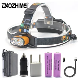 18650 LED headlights USB Rechargeable Mini Head Lamp 3 modes waterproof Fishing Lamp T6 Headlamp Camp Head Headlight