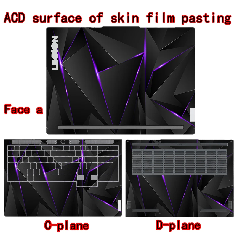 For Lenovo Slim 5 16AHP9 Notebook Skin Mask for Legend 5 16IRX9 Shell Facial Mask 16ARP9 16IRH8 Vinyl Decal Protective Film