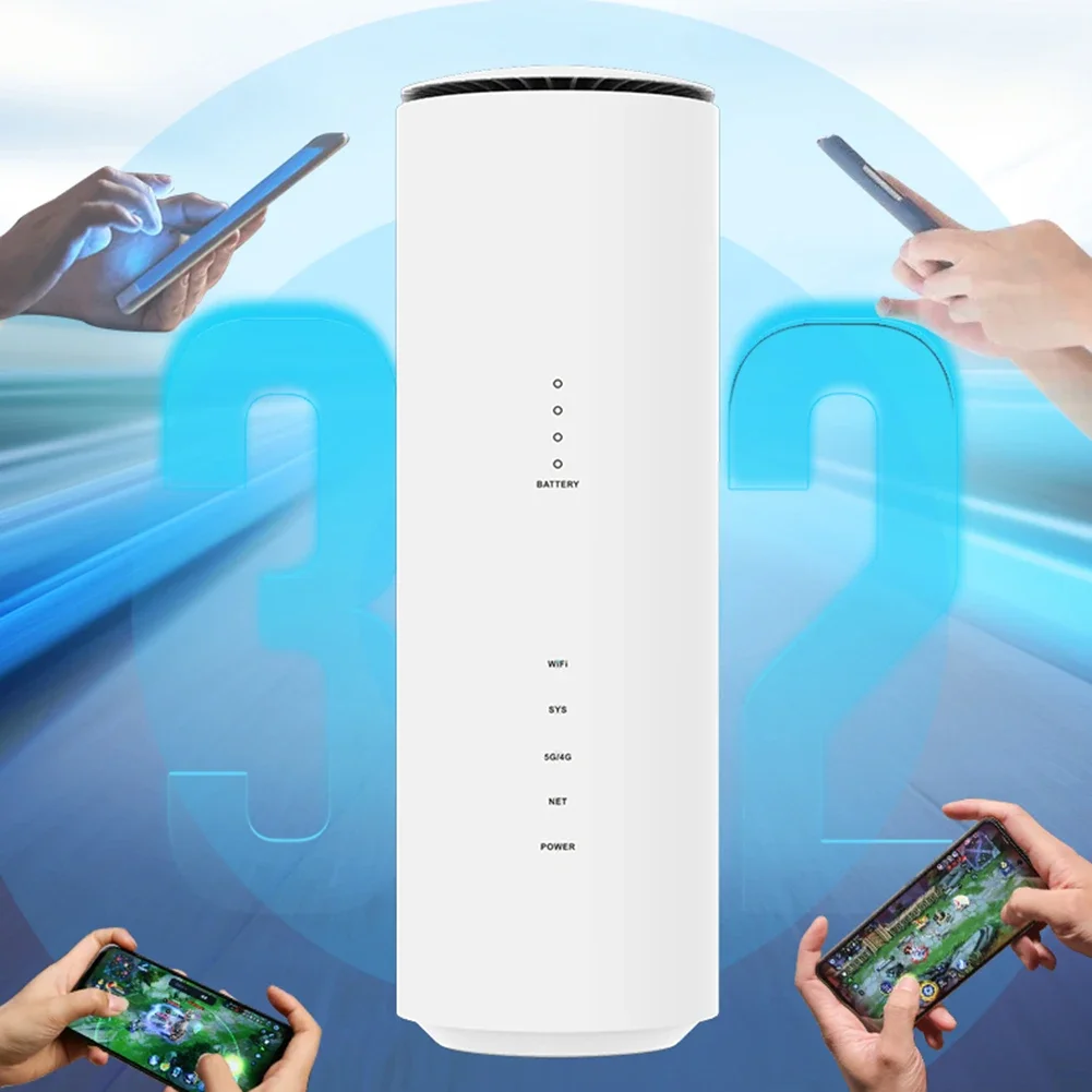 Wireless Router with SIM Card Slot CPE Modem Router Multiple Network Interfaces 5G Router Built-in Multiple Antennas for Work