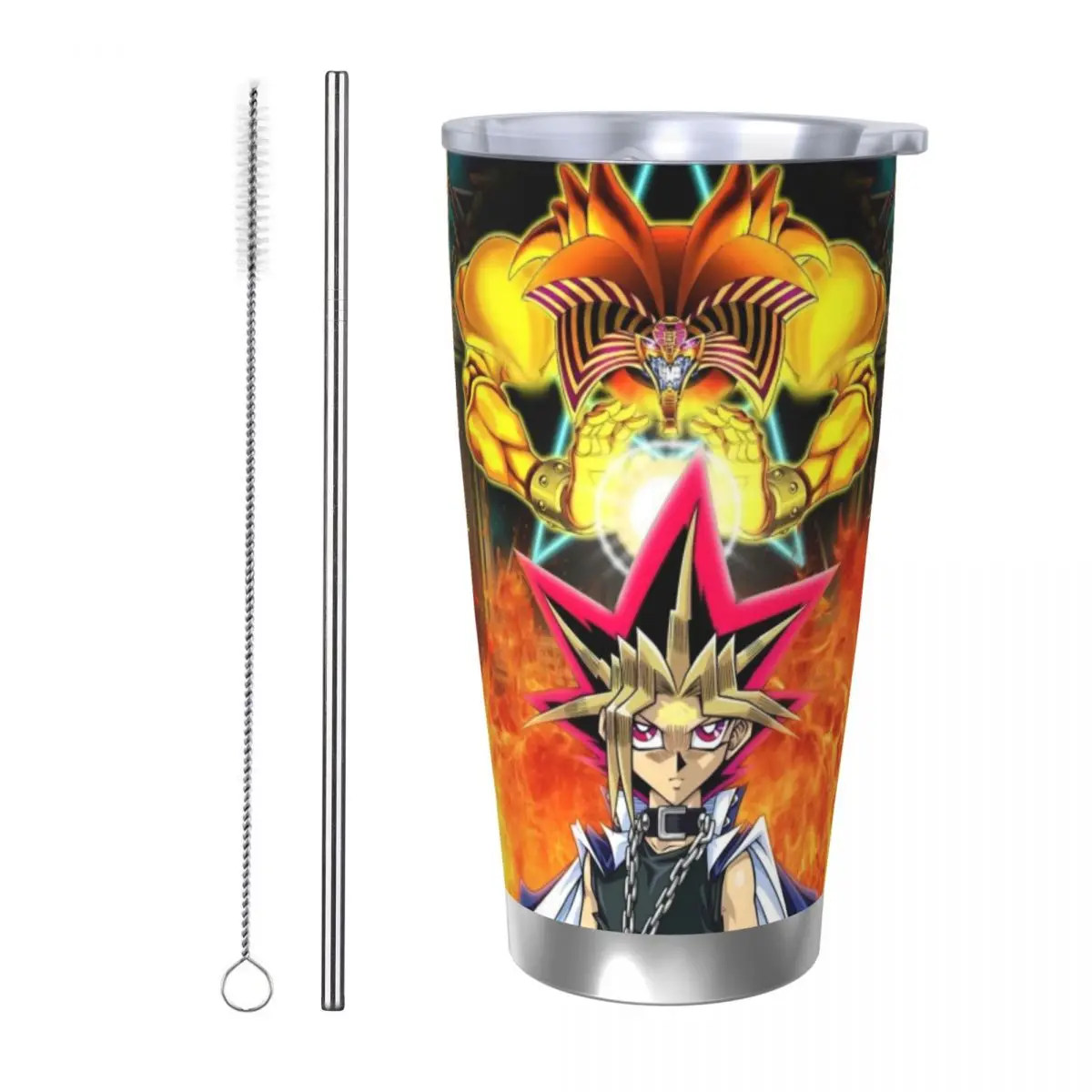 Manga-Yu-Gi-Oh 20oz Stainless Steel Insulated Thermal Coffee Car Cup Cold Hot Mugs Vacuum Flask