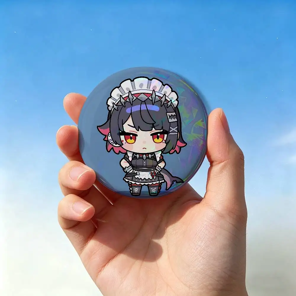 E-Ellen J-Joe ZZZ Cute Round Tinplate Badges Character Brooch DIY Accessories for Backpack Jacket Hat Collectible Gift