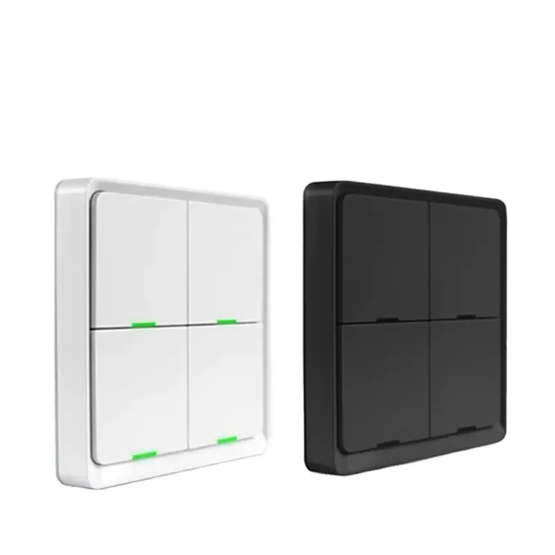 Zemismart Zigbee 4 Gang Wireless Scene Switch Wall Sticker Smart Living App Controls Home Device Power by Battery