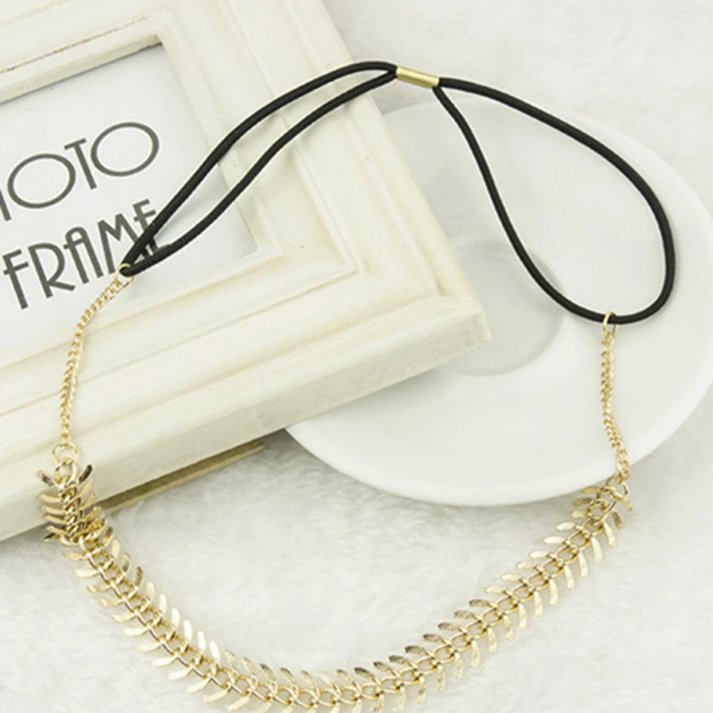 

Gorgeous Bohemian Hair Band Elastic Metal Chain For Women And Girls Stunning Daily Fashion Accessory