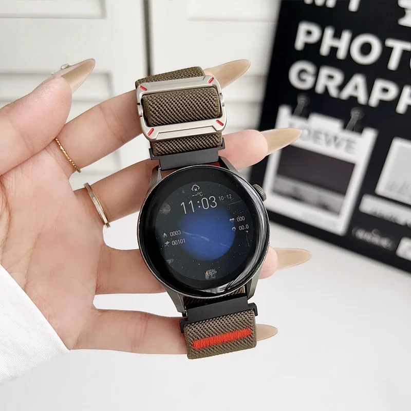 22 mm elastisches Nylonband für Xiaomi Watch 2 Pro S4 S3 S2 S1 Pro Active geflochtenes Uhrenarmband für Mi Watch Color Miwatch Color 2 – Detail 24