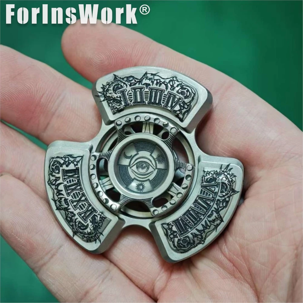 QEDCxGOAT rétrospective commune (sculpture en titane) Fidget Spinner en métal, jouet anti-Stress, Gadget Cool, Gadgets de bureau