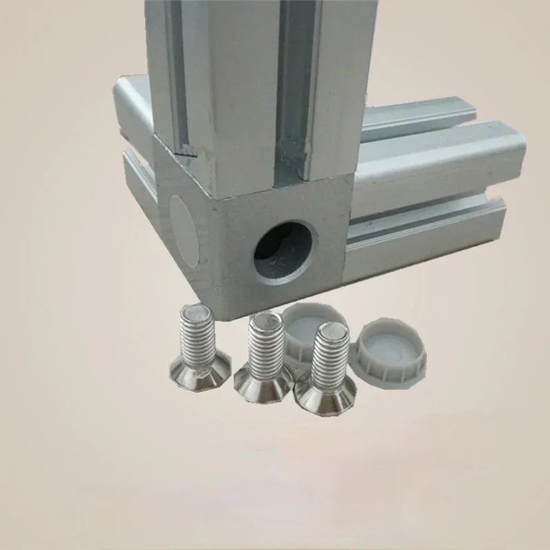 

4PCS Aluminum Cube Corner Connector 2020 3030 4040 4545 Aluminum Cube Corner Connector Fastener Match Use Aluminum Profile