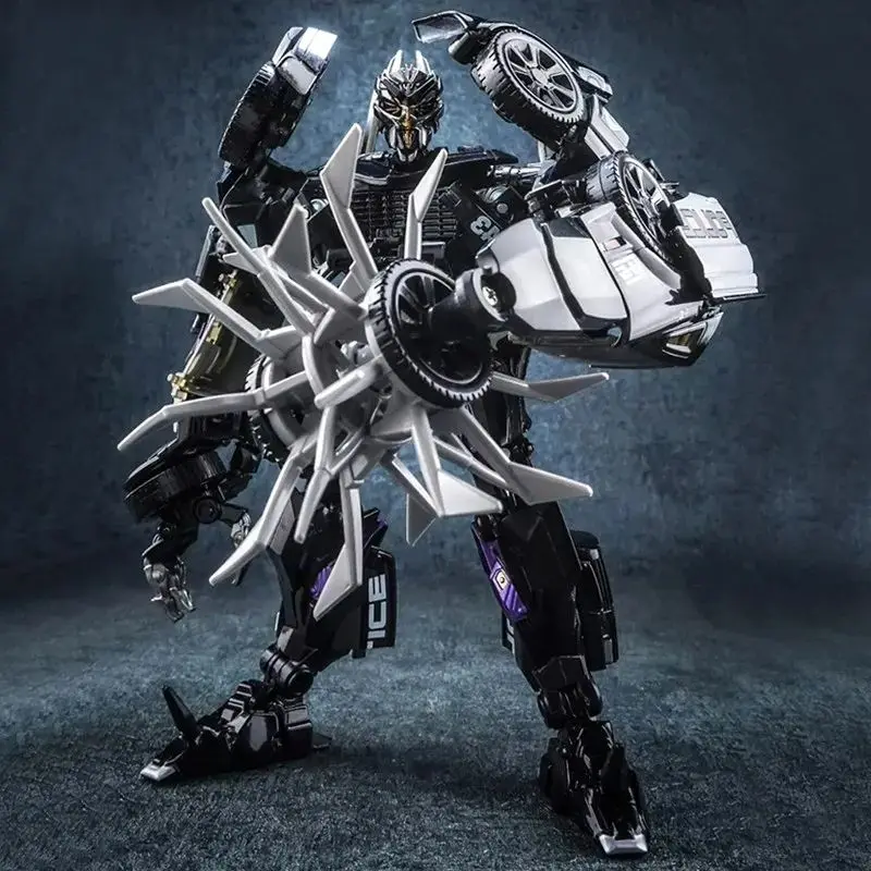 Giudice di auto della polizia giocattolo trasformato LS02 film 5 road Z barriera versione in lega robot ragazzo modello per bambini