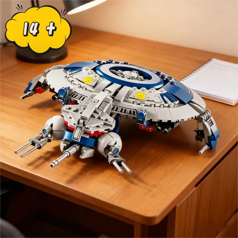 MOC 75233 Droid Gunship bloques de construcción modelo ladrillos luchador espacial 389 Uds juguetes para niños adultos regalos de cumpleaños y Navidad