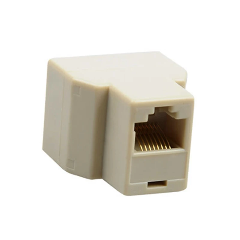 1 to 2 dual RJ45 splitter adapter female port CAT5/6 LAN Ethernet socket network connectionsplitter adapter P15 splitter adapter