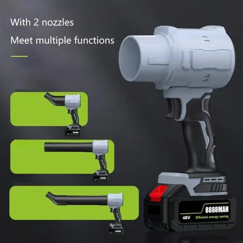 منفاخ أوراق شجر لاسلكي عالي الكفاءة 21 فولت بتصميم نفاث للمنزل والفناء مثالي لنفخ أوراق الشجر والثلج L43B