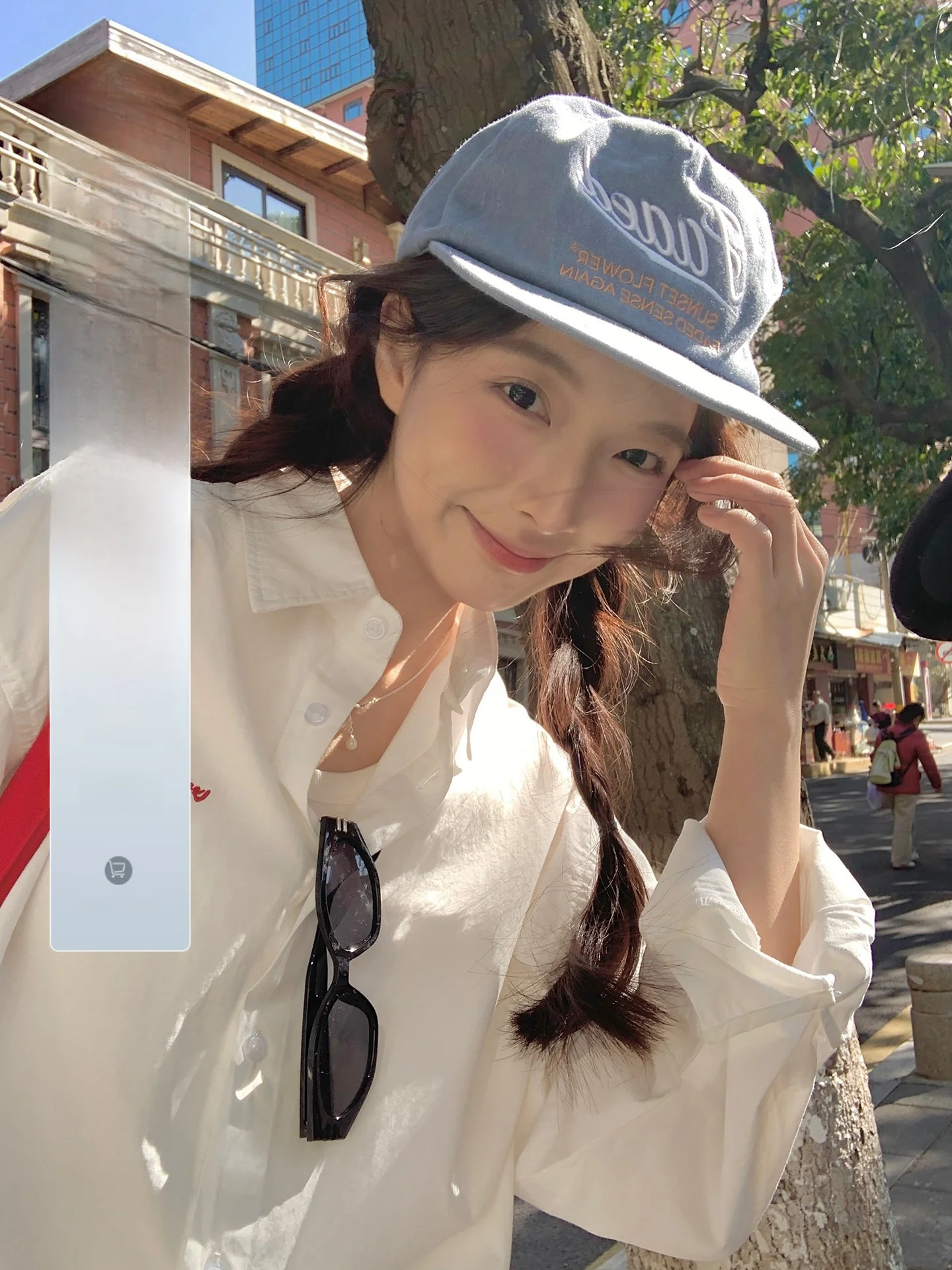 

White Embroidered Loose Women's irt Design Spring 2026 New Sle Korean Sle Cotton Long Sve Collar