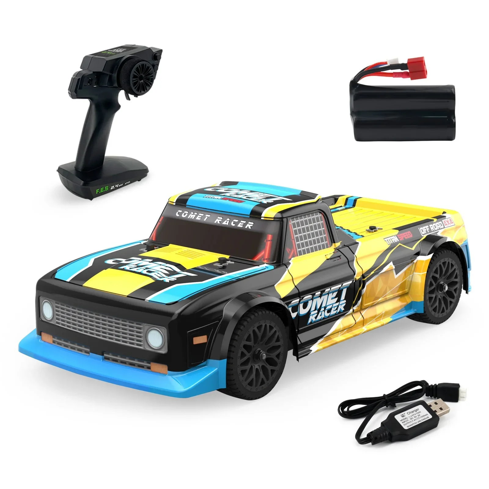 Wholesale JJRC Q125 2.4G 1/10 RC Monster Truck 48km/h High Speed 4WD Remote Control Car For Birthday Gifts