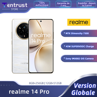 Global Version realme 14 Pro 5G Smartphone 50MP Sony IMX882 OIS Camera Dimensity 7300 Energy 120Hz Curved Vision Display IP69