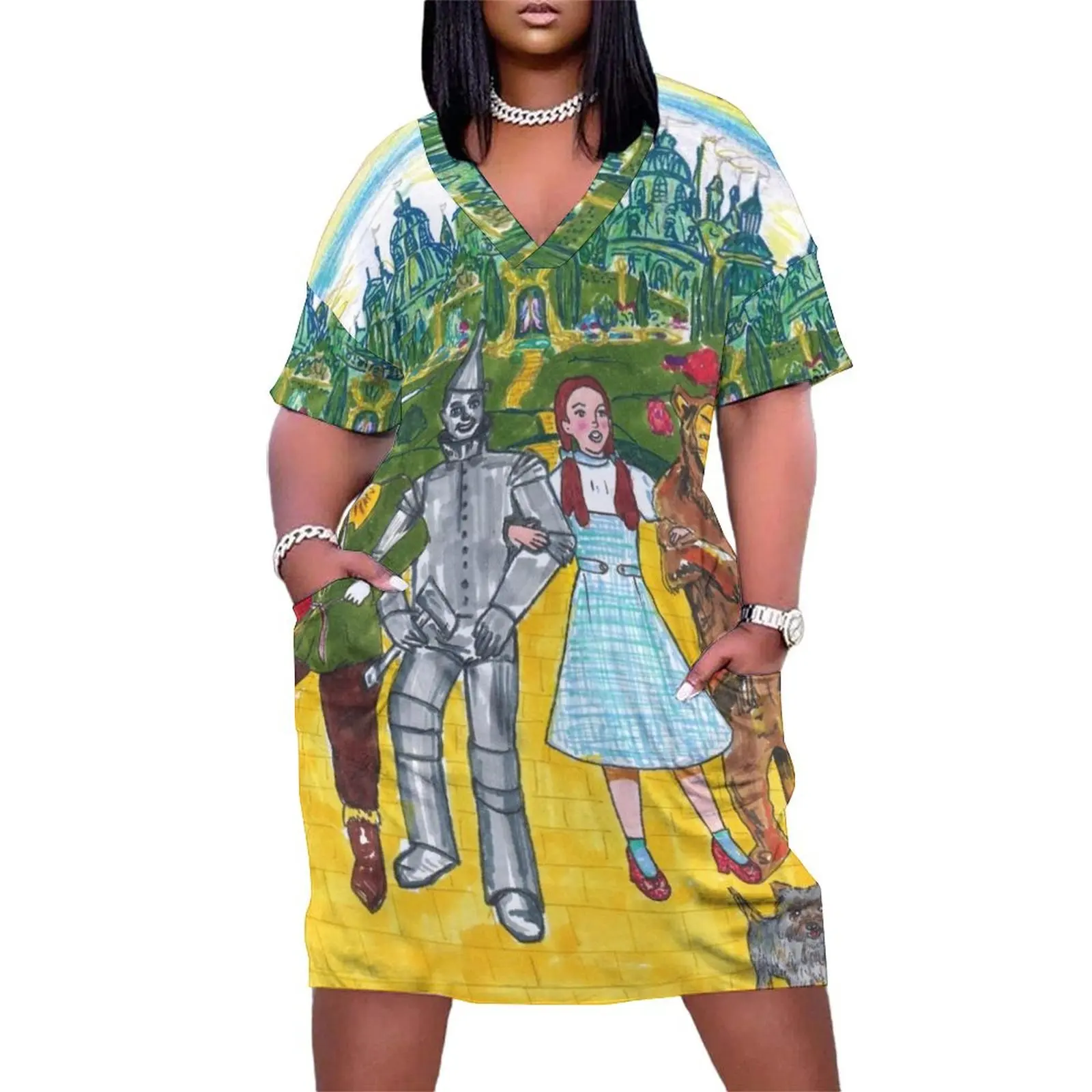 

Wizard Of Oz- Yellow Brick Road Loose Pocket Dress prom dresses 2025 luxury dress