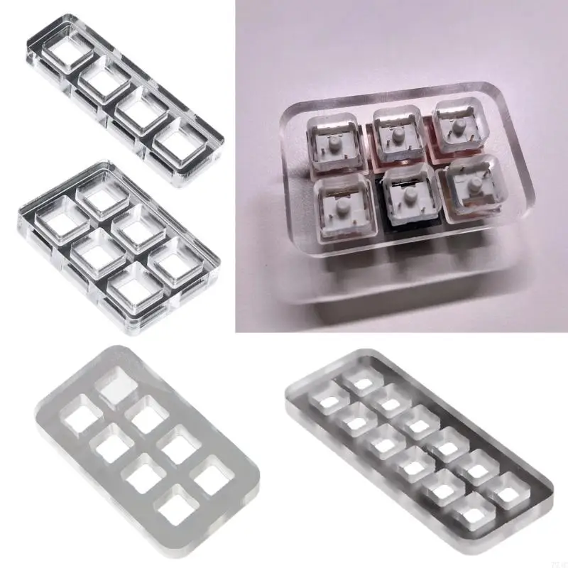 77JC Acrylic Mechanical Keyboards Switches Tester Base With Precisions Feedback For Multiple Switches