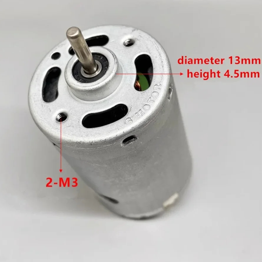 36*50mm 12V~24V 35000rpm high speed 545 DC motor RS545 dual ball bearings carbon brush motor with cooling fan for elecric drill