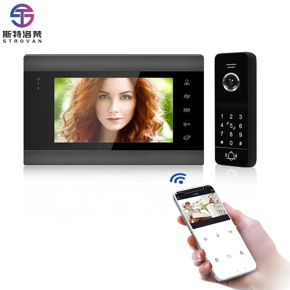 

Smart Wifi Doorbell with Video Door Phone Intercom System & Smartphone Control Product Category Door Phones