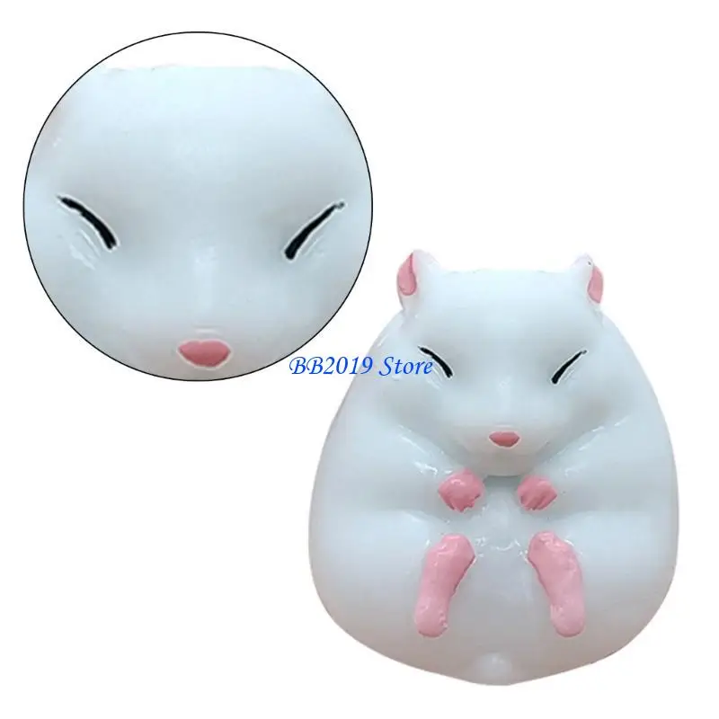 Q0KB Hand Proupable Axiété Toy Hamster Soft Animal Figure Child Goodie Bag Bags
