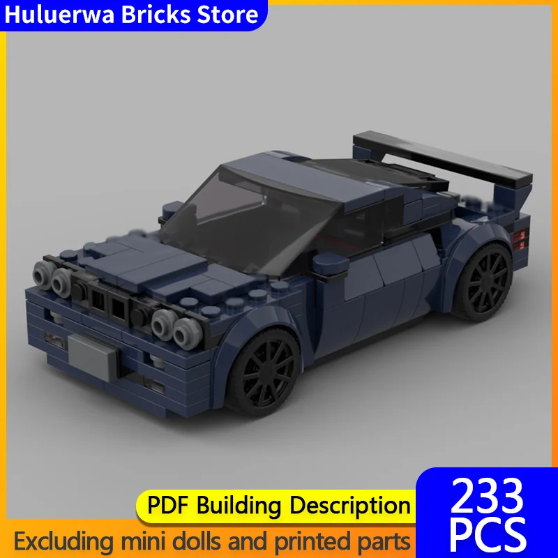 

Модель скоростного гоночного автомобиля MOC, строительные кирпичи E30, верхний уровень, спортивный автомобиль, модульная технология, детские праздничные подарки, сборка игрушек, костюм