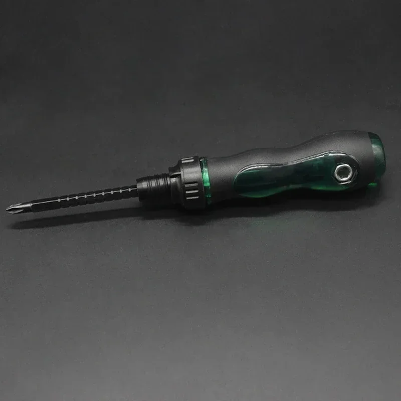 1Piece Ratchet Screwdriver Phillips Flat Double-end Screw Driver Hand Tools Microtech Multitool