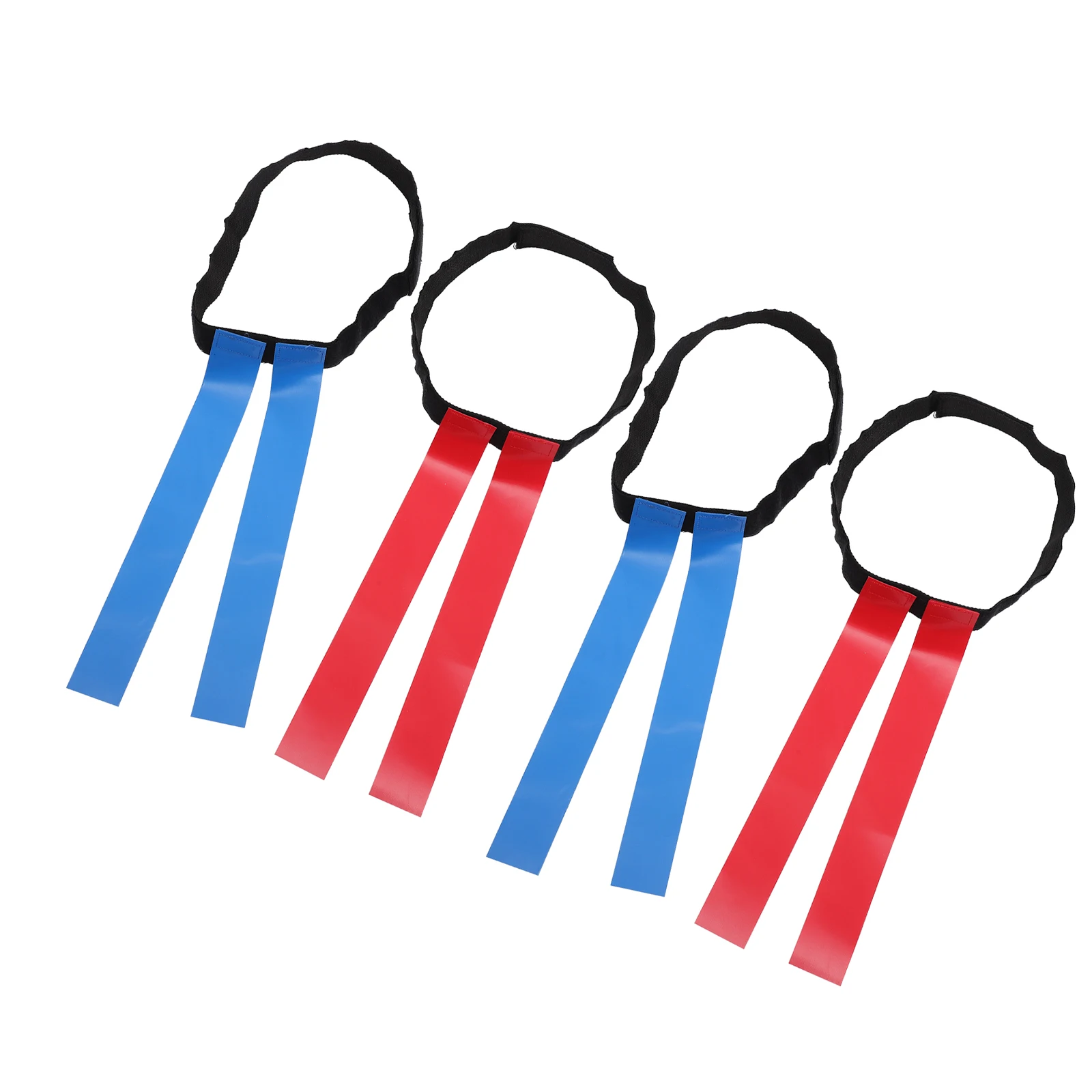 

4Pcs Olive Ball Waist Flag Set for Flag Football Belts with Hook and Loop Secure Fit for School Games Family Activities
