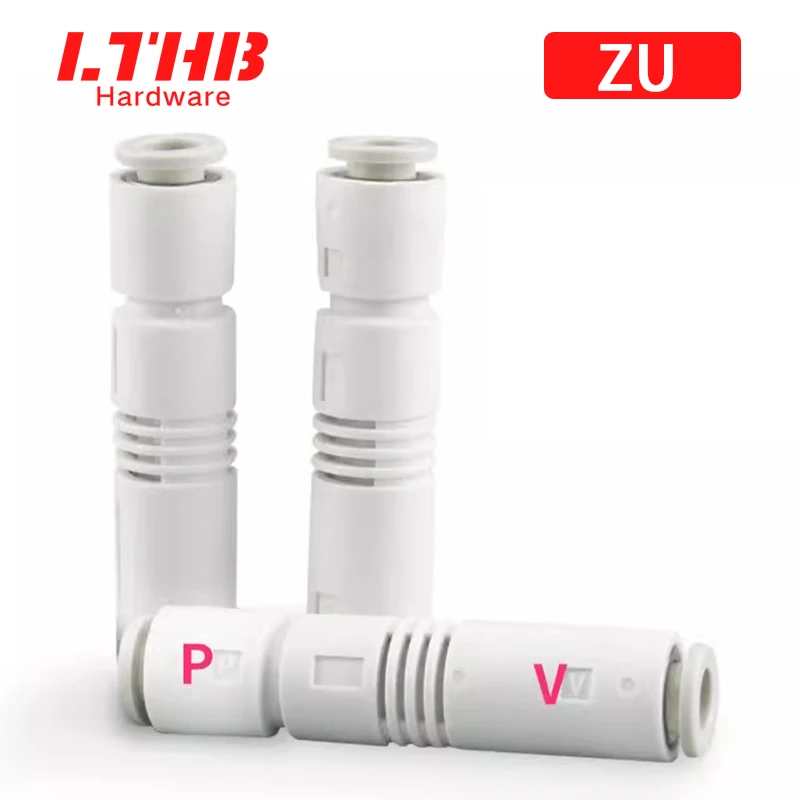 Tubular Vacuum Generator ZU05S ZU07S ZU05L ZU07L Pressure High Flow Negative Pressure Generator for Pneumatic Vacuum Suction Cup