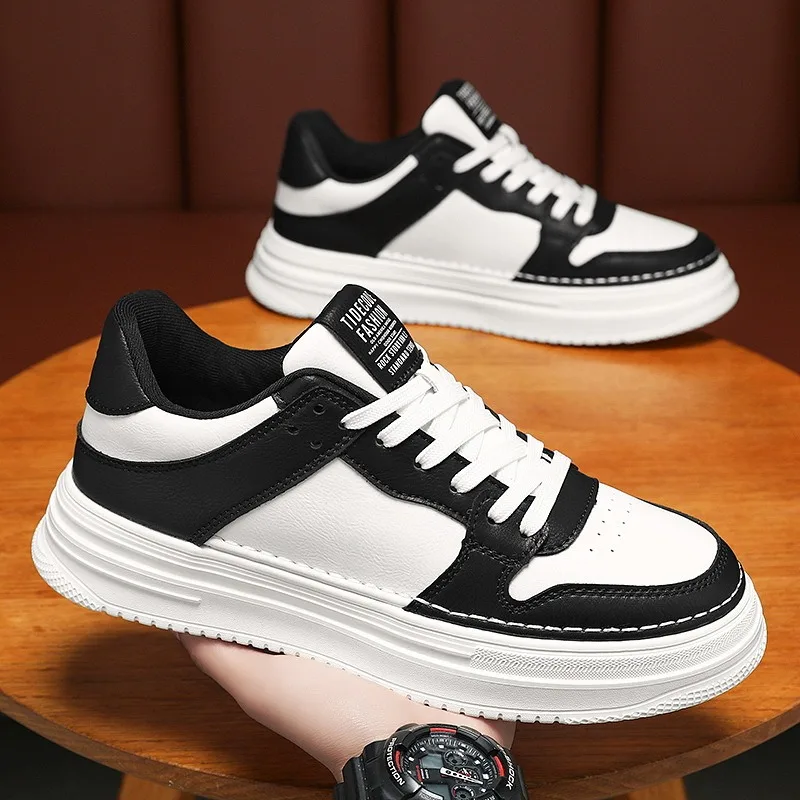 Mens Shoes 2024 New Breathable Casual Shoes for Men Fashion Versatile Platform White Sports Flat Shoes Male Sneakers Tennis shoe