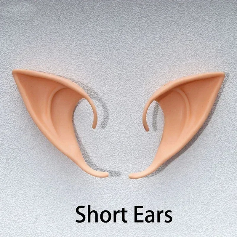 Latex Reiki Elf หูฮาโลวีนคอสเพลย์ปลอมหู Props Fairy Angel Dress Up นุ่มไม่เป็นอันตรายจําลอง Christmas Party Decor
