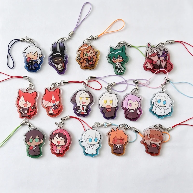 Final Fantasy XIV Acrylic Keychain Pendant Portable Wall Decor Elegant Charms for Anime Fans