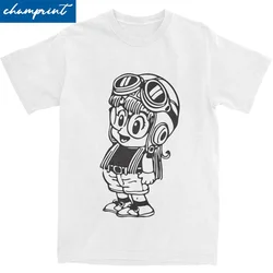 Funny Arale Norimaki Dr Slump T-Shirt Men Round Neck Short Sleeve Tops Shirts Cotton Summer Clothes