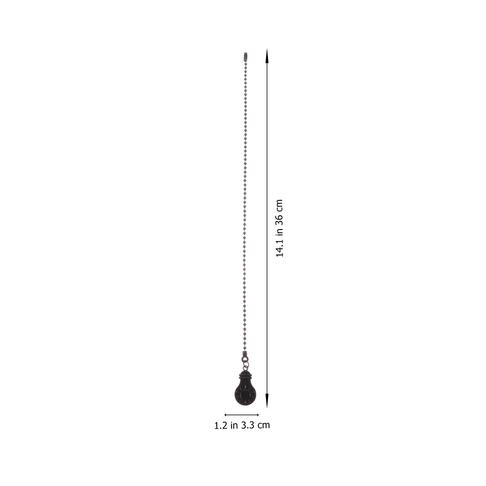 

2pcs Ceiling Pendant Chain Pull Extension Beaded Zipper Decorative Ball Pull for Ceiling Fans Durable Fade Resistant