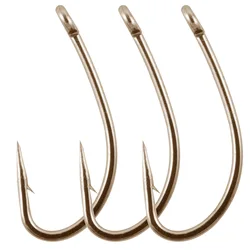 50pcs Barded Fly Tying Hooks Curved Shank for Dry Wet Nymph Streamer Wet Egg Caddis Pupa Emergers Trout #12-#22 Fly Hook