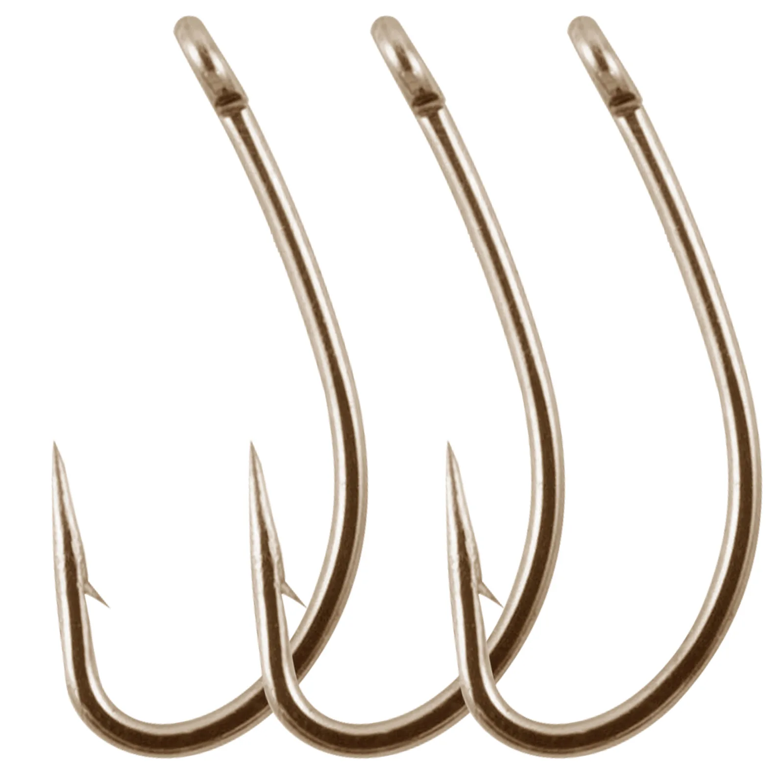 50pcs Barded Fly Tying Hooks Curved Shank for Dry Wet Nymph Streamer Wet Egg Caddis Pupa Emergers Trout #12-#22 Fly Hook