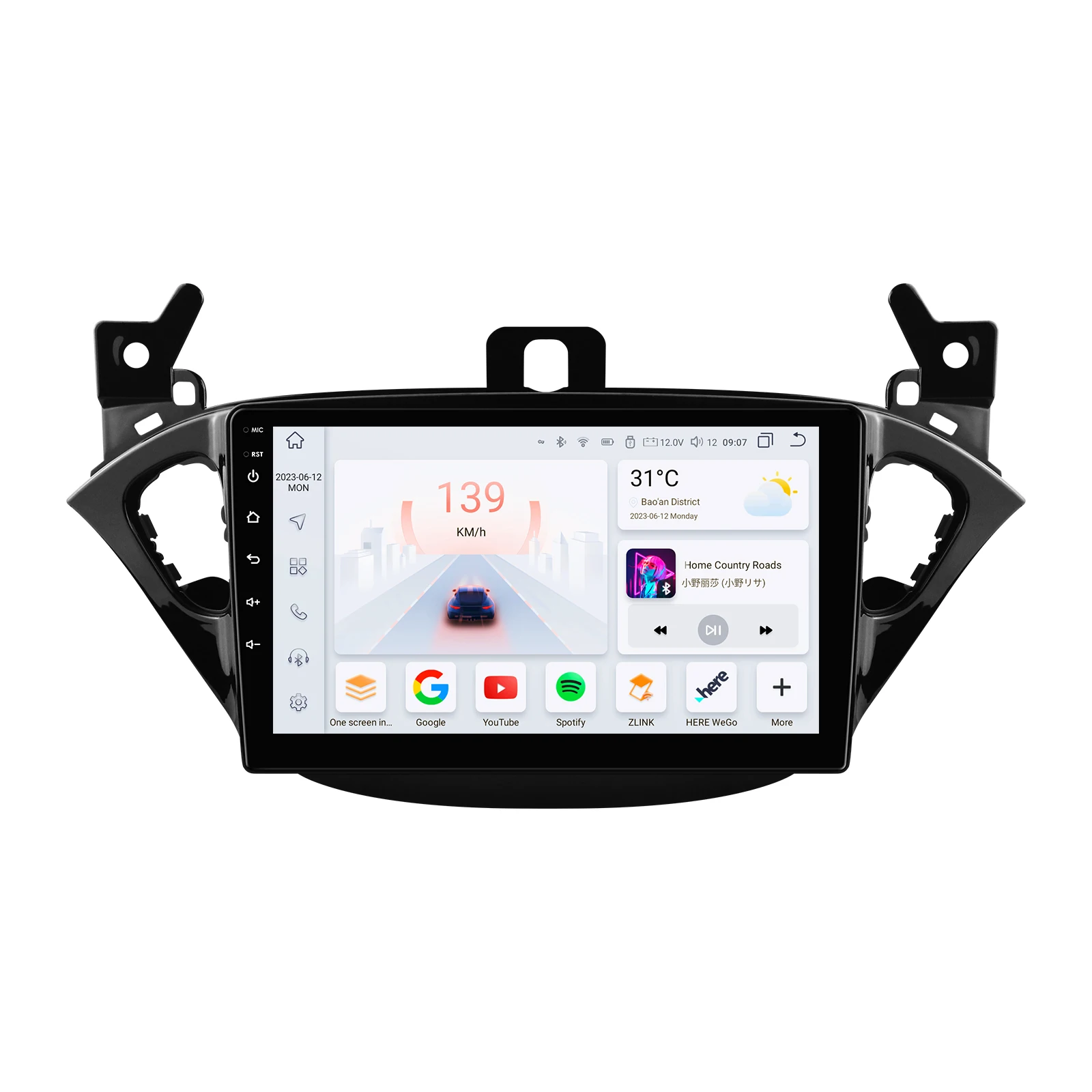 9 "Algpo 2Din Android14 Autoradio voor Opel Adam Corsa E Snapdragon 6115 4G BT Auto CarPlay GPS navigatie DSP RDS SWC 360 ° CAM - afbeelding 2