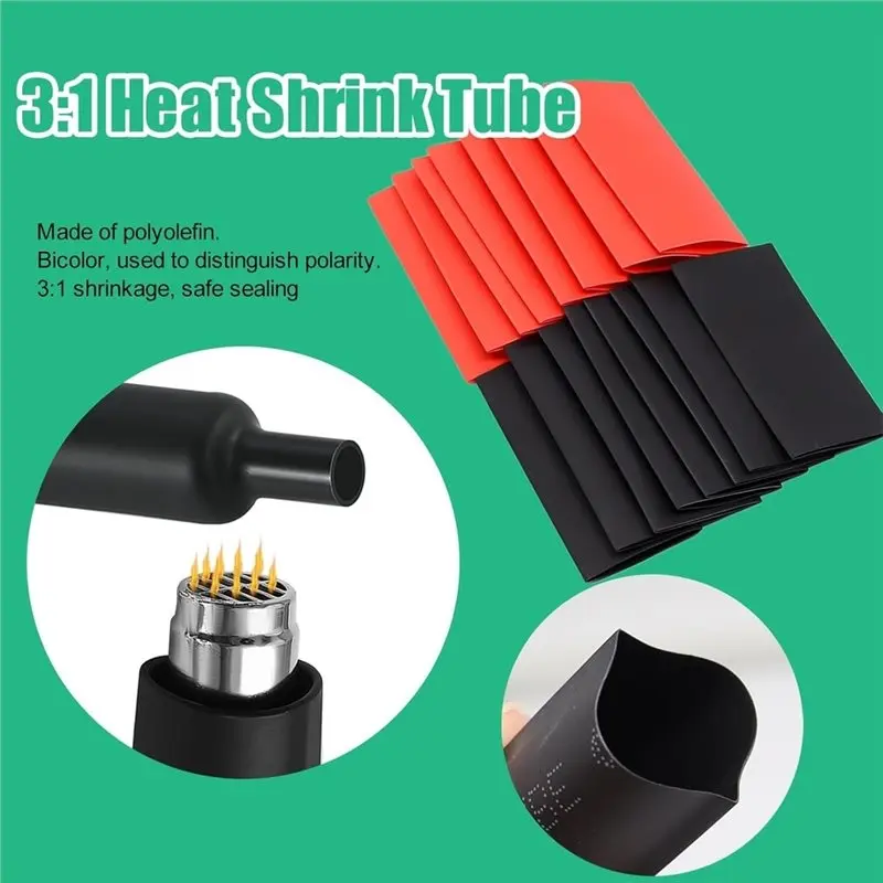 AB02 180-Piece Battery Cable Lug Set(AWG 2,4,6,8,10,12,14 16 Gauge)