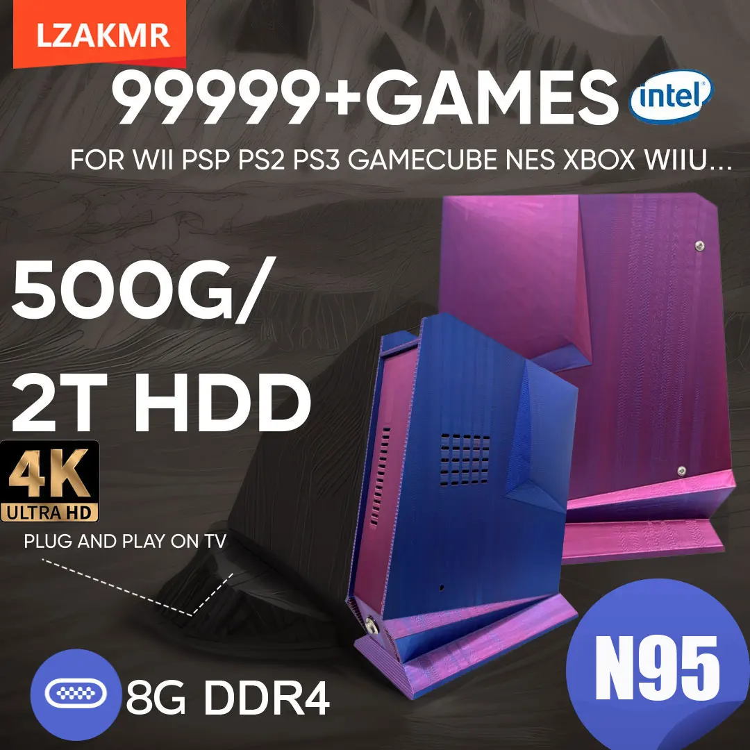

Windows11 And Batocera G3 Retro Game Box 99999+GAME 2TB Game System For PS2 PS3 WIIU WII SS GAMECUBE Sega Saturn Intel