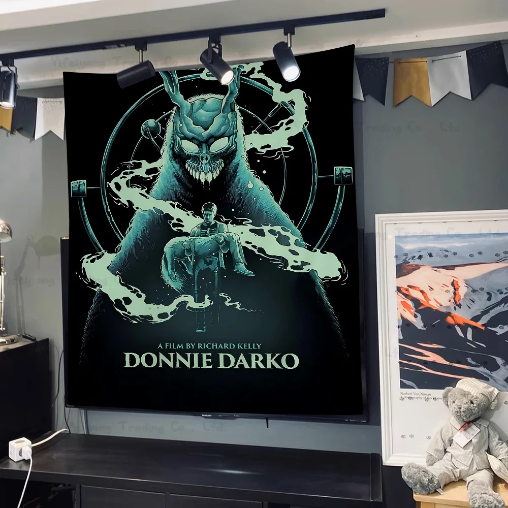 Movie Donnie Darko Printed Large Wall Tapestry Indian Buddha Wall Decoration Witchcraft Bohemian Hippie Decor Blanket