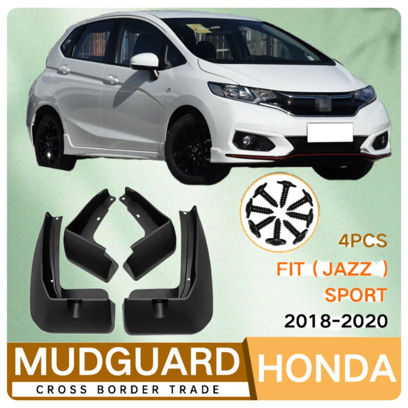 Mudflaps Fender Flares for Honda Fit Jazz SE GR GS Sport Crosstar 2018 -2020 Mudguards Splash Mud Guards Cover Accessories